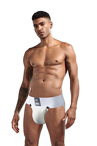 JOCKMAIL 3PCS/Pack Mens Thongs Jock Strap Removable Pouch Thongs and G Strings Breathable Thermal Underwear Briefs2