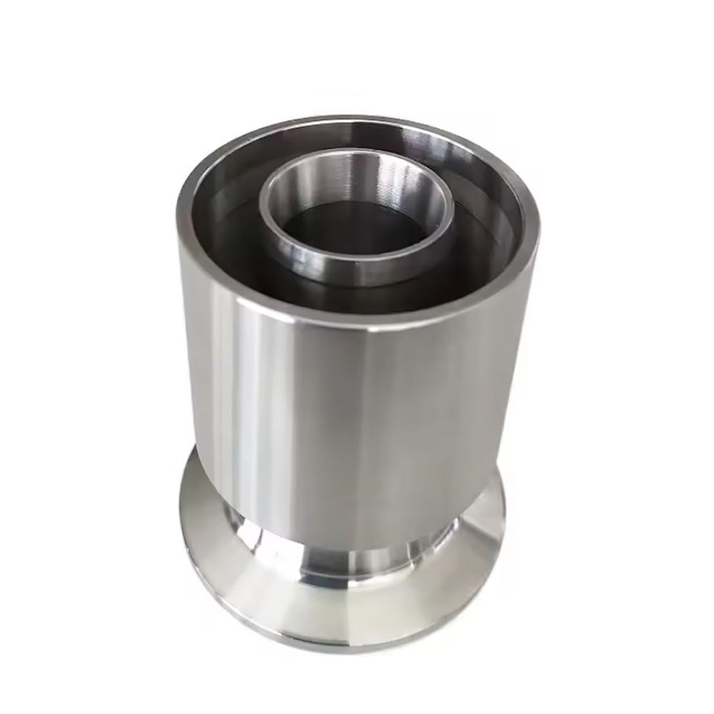 Złącze zatrzaskowe z końcówką do piwa ze stali, Adapter hydrauliczny 304 SS Króciec do węża 32 mm kołnierza K50,5/K64 Wiele rozmiarów Odporny na kwasy(K50.5mm-40mm-60mm)