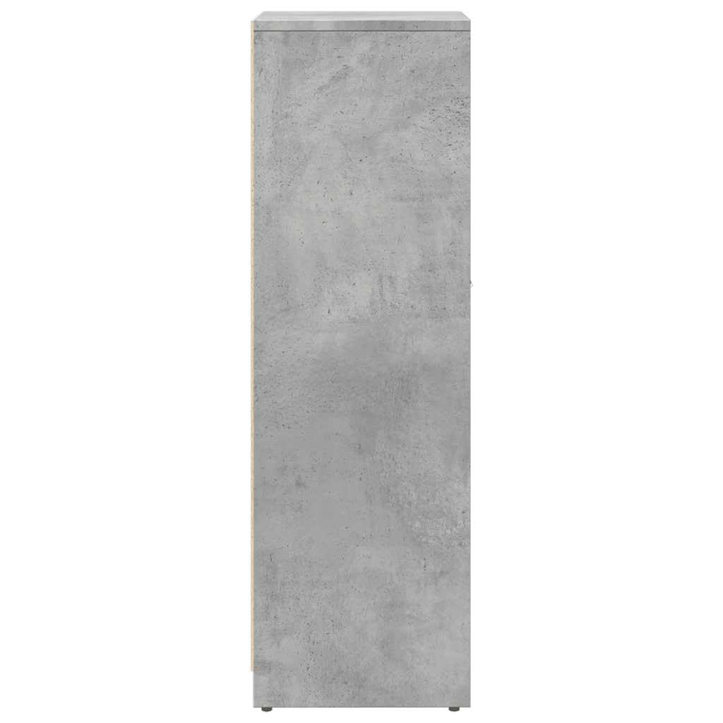 Armario de baño gris hormigón 30 x 30 x 95 cm, material de madera, independiente, material robusto, mucho espacio de almacenamiento, fácil de limpiar, ideal para almacenamiento de baño