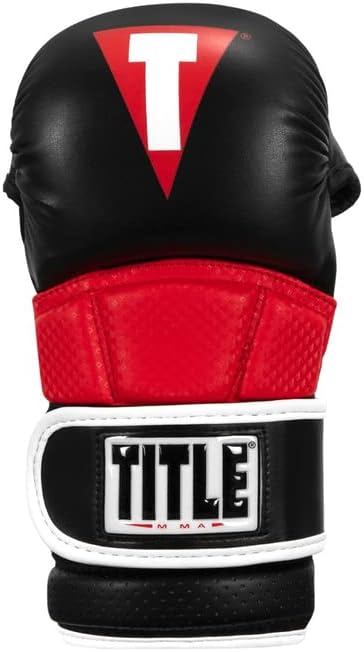 Miniatura 4 de Title MMA Guantes de combate de contacto completo, negrorojo, talla grande
