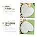Beatifufu Jade Scraping Massage Tool Heart-shaped Natural Gua Board for Facial Massage Portable and Lightweight Safe for All Skin Types for Home