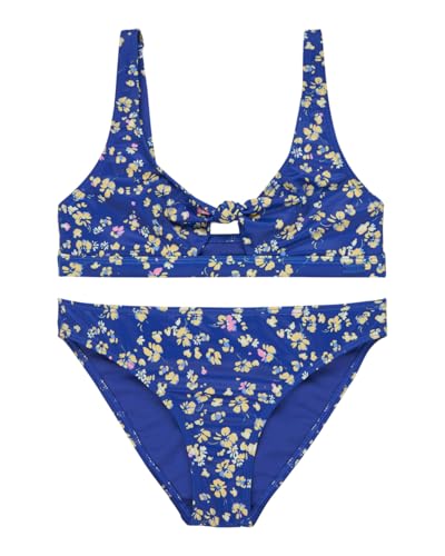 Roxy, Shadow Floral Bralettet Conjunto de dos piezas, Chica, 8 años, Dazzling Blue Coastline Ditsy