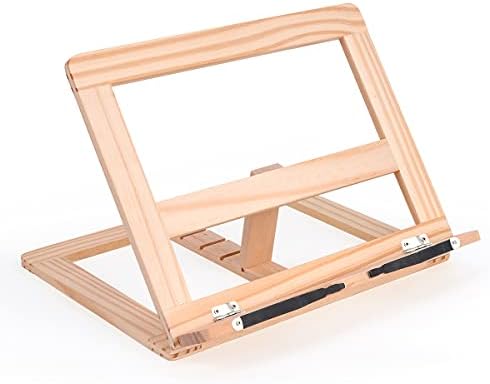 Leggio Da Tavolo Rayher In Legno FSC - Regolabile Per Libri, Tablet, IPad, 28x21cm