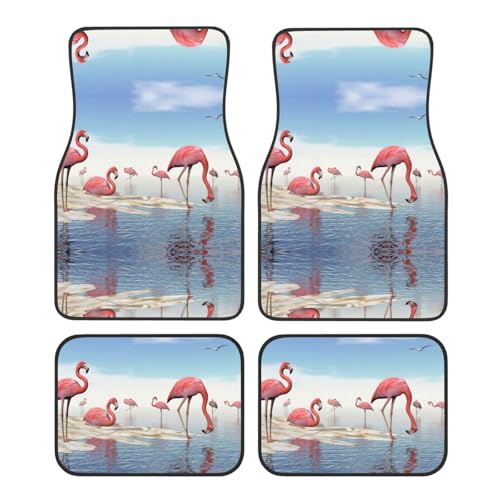 Tapis de voiture flamant rose ajustement universel pour éliminer les taches de moquette