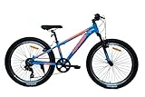 DEPORBIKES Bicicleta 24 Pulgadas niño 9-12 años | Bicicleta montaña + Cuadro Aluminio + 7 Velocidades Shimano + Suspensión Delantera + Frenos V-Break | Ideal para niños