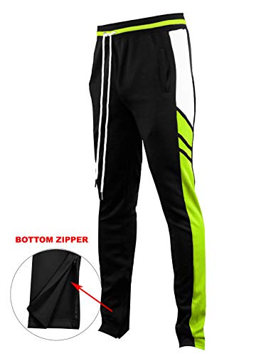 Image of SCREENSHOT Screenshotbrand Mens Hip Hop Slim Fit Track Pants - Athletic Jogger Bottom with Side Taping