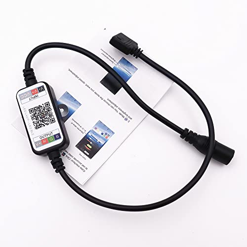 Image of Mini LED Strip Light RGB Controller Wireless Bluetooth Dimmer for Control USB 5V DC 12V 24V Music 5050 Colorful Tape (DC 12V)