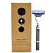 Black Metal Triple Blade Razor from Parker Safety Razor - Accepts Mach 3 and Gillette3 Blades