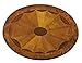 HomeRoots Brown Rubberwood Solids, MDF, Nickel Jeanette Olive Ash Burl Oval Accent Table