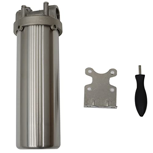 Intbuying 025004 Heavy Duty Water Filter Shell Housing Whole House Water Purification Of 304 Stainless Steel-10Inch Filter 3/4Inch Npt Inlet And Outlet thumb #8