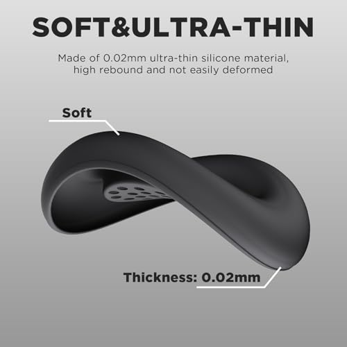 Funda protectora para almohadillas de auriculares Nothing Headphone (1) y Nothing Headphone (a) 2026, cubierta lavable y suave de silicona (Negro) miniatura 4