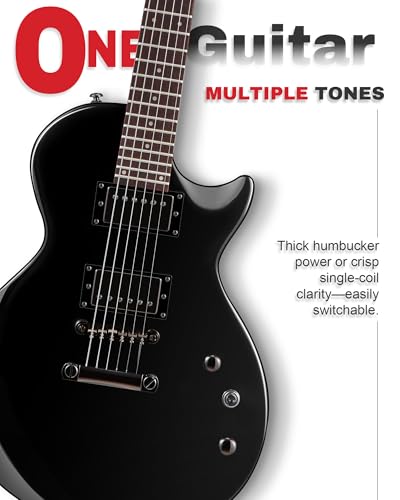 Image of AKLOT 24-Fret Electric Guitar Kit, 40 inch Single Cut (LP Style), Modern Playability Coil-Split Humbucker Pickups, 18:1 Tuning Pegs,W /Guitar Accessories Gig Bag,Cable,Strap,Picks,Strings,Tuner,Book