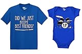 Did We Just Become Best Friends? / Yup! Bodysuit and Kids T-Shirt 2 Pack (Royal/Royal, Newborn - Bodysuit/2T - Toddler Tee)