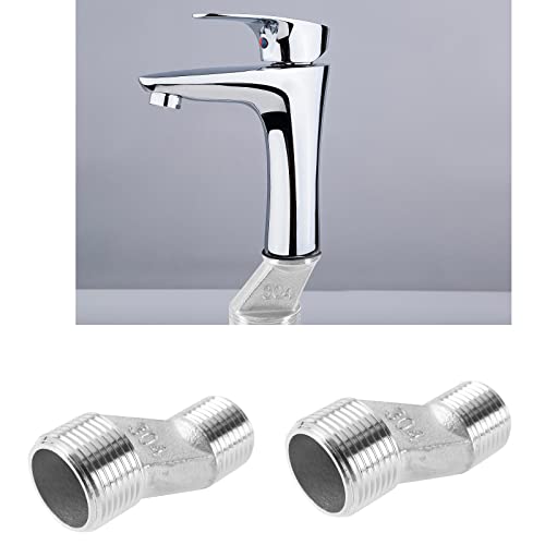 The Lord of the Tools 2PCS S-Connector 1/2 Inch Male to 3/4 Inch Male Thread Offset Adapter Mounting Hardware for Bathroom Wall Clawfoot Tub Faucet Exposed Shower System - Image 2