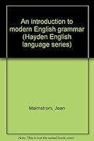 An introduction to modern English grammar B0006BRWRW Book Cover
