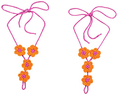 Jefferies Socks Big Girls' Daisy Crochet Barefoot Sandal