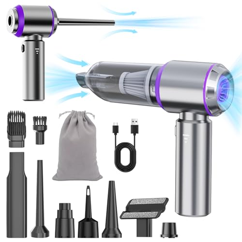 NWDEY Car Vacuum Cleaner High Power 20000Pa – Cordless Handheld Mini Vacuum & Air Duster for Car Detailing, 3-Speed Brushless Motor, 6000mAh Battery, Aspiradora para Carro, Home Office Camping