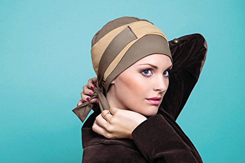 NJ Création Turban Moune Kaki/Sable
