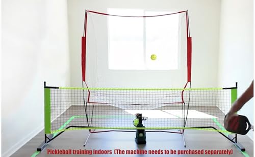 Netze für Tennisbälle Maschine (10 lb) Rückprallnetz für Tennisball&Pickleball Selbsttraining, tragbar und einfach zu demontieren,Geeignet für Wurftraining mit Ballmaschinen drinnen und draußen