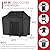 Unicook 50 Inch Grill Cover for Outdoor Grill, Heavy Duty Waterproof BBQ Cover with Side Handles and Air Vents, Weather Resistant, Fits Weber Charbroil Nexgrill Gas BBQs up to 48 Inch Wide, Black