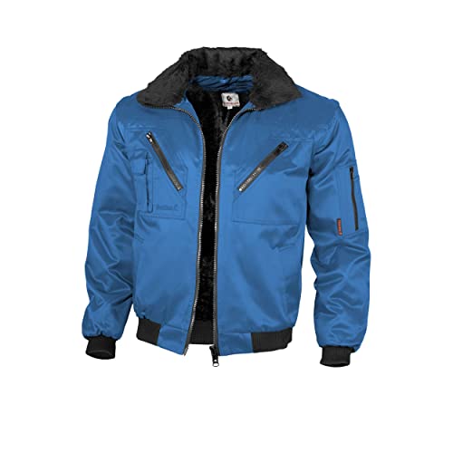 Qualitex - Veste pilote 4 en 1 - Col et Manches séparable - plusieurs couleurs - Bleu Roi, S