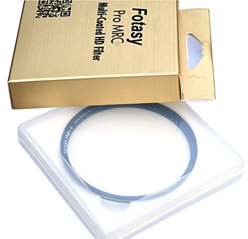 Image of Fotasy 77mm Ultra Slim UV Protection Lens Filter, Nano Coatings MRC Multi Resistant Coating Oil Water Scratch, 18 Layers Multicoated 77 mm UV Filter, German Schott B270 Glass