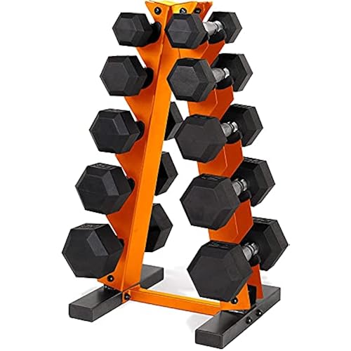 CAP Barbell 150 LB Dumbbell Set with Rack, Color Series