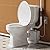 900W Macerating Toilet with High Power Pump For Basement Upflush System, Included Two-piece Elongated Toilet, 4 Water Inlets 39.3ft Pump, Soft-Close Seat, Extension Pipe for Household Use, 1.2 HP