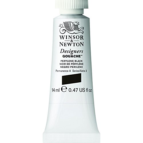 Winsor & Newton Series 3 14ml Tube Designers' Gouache - Perylene Black