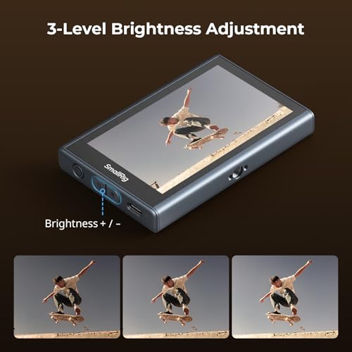 Image of SmallRig Phone Monitor Screen with Wireless Control 1080P Wireless Recording Support 4K 30fps Video Monitor with Cold Shoe Mount Real-Time Screen Sharing for iPhone for MagSafe - 4850