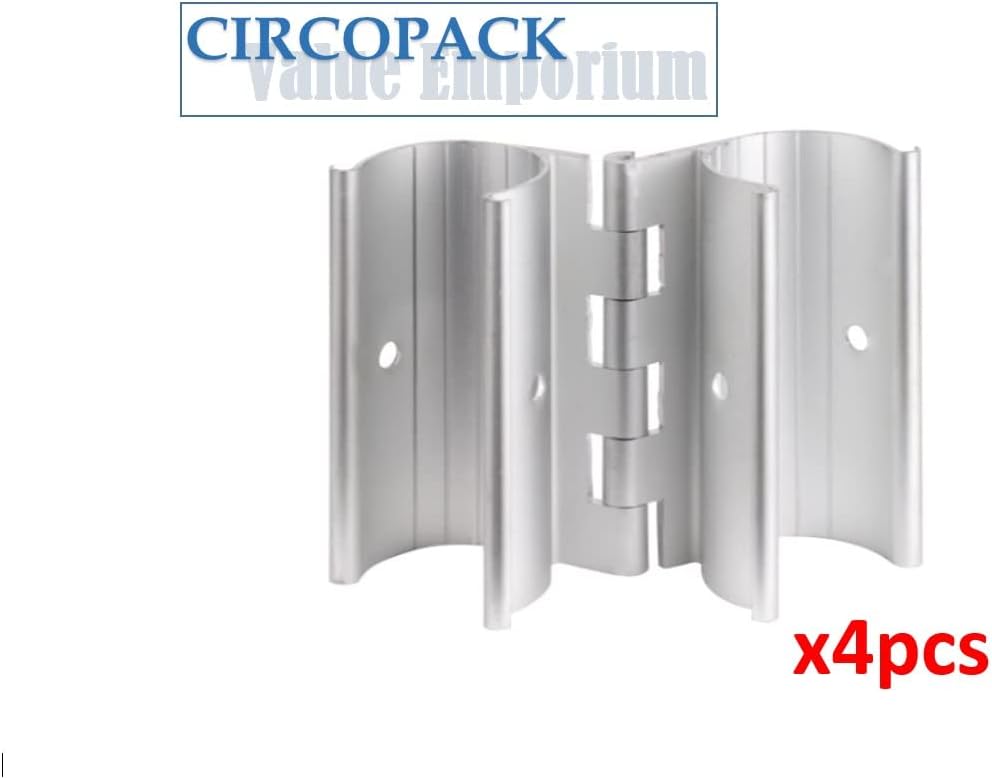 CIRCOPACK Aluminum Snap Hinge 1" 4 Pieces (Model 253) (1 Inch)