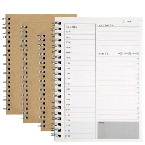 Anopono ToDo���X�g ToDo�m�[�g �^�X�N���X�g ��邱�ƃ��X�g ���ԊǗ� B6�T�C�Y �^�X�N�Ǘ� ������ �����m�[�g �X�P�W���[���� 3���Z�b�g