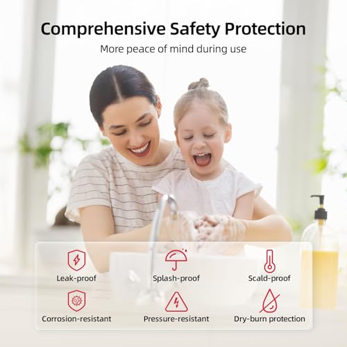 120V Electric Tankless Water Heater | MIZUDO 3.5kW Instant Hot Water for Sinks | Flash Blue