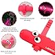 LaRoo LED Leuchtband für Hunde,USB Wiederaufladbar Leuchtanhänger Einfach an Halsband Leine und Geschirr zu Befestigen(Rose)