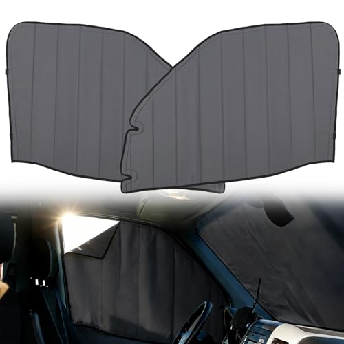 MELIPRON Magnetic Van Window Covers Fit for Mercedes Benz Sprinter NCV3 2007-2018 Blackout Privacy & Thermal Insulation Side Shades for Van Life & Camping Custom Fit Easy Install Gray (Pair)