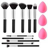 Stocking Stuffers for Women Teen Girls - Christmas Gifts 13 Pcs Makeup Brushes Set, Premium Kit with Foundation Concealer Makeup Blush Sponge, Professional Beauty Accessories for Women Sister Birthday