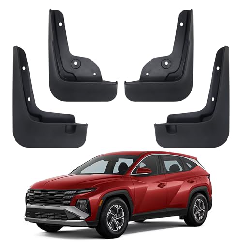 Image of Mud Flaps Compatible with 2026 2025 Hyundai Tucson Accessories All Weather Fender Guard Mudguards Sediment Protection No Need to Drill Holes