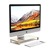 Satechi Aluminum Universal Unibody Monitor Stand - Compatible with 2017/2018 MacBook Pro, iMac Pro, Google Chromebook, Microsoft Surface, Dell, Asus and More (Gold)