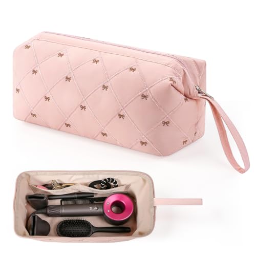 Image of MAYCREATE Travel Hair Tools Bag Large Quilted Dryer Curling Iron Case