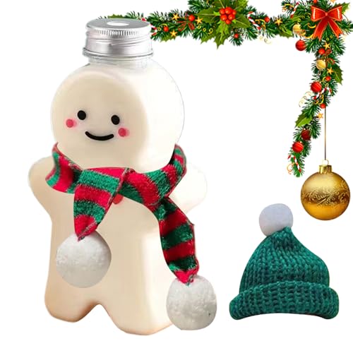 Generico Bote festivo, botella de pan de, recipiente para bebidas transparente sellado de 500 ml con bonita forma, portavasos decorativo para zumos de leche, agua, vino, té C