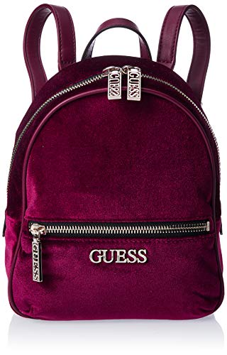 guess red velvet bag