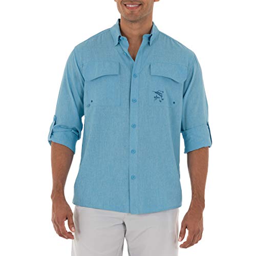 Guy Harvey Men's Long Sleeve Performance Fishing Shirt