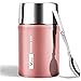 Termo Para Comida 750 ml, WisFox Termos Fiambrera Portátil Comida Food Flask Beber y Sopa de Los Niños y Las Comidas de Adultos Rosa