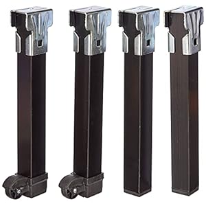 Imex El Zorro, Set met 4 poten met wielen, metaal, neutraal, 250 x 30 x 30 cm