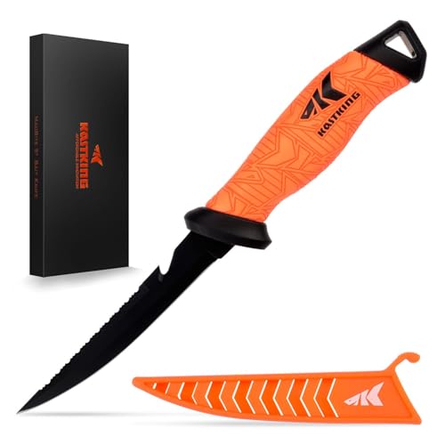 KastKing Speed Demon Pro Fillet Knife - Razor Sharp G4116 German Stainless-Steel Blade, Professional Level Knives for Filleting and Boning, Non-Slip Handles, Includes Protective Sheath by KastKing - Used condition - US$15.39