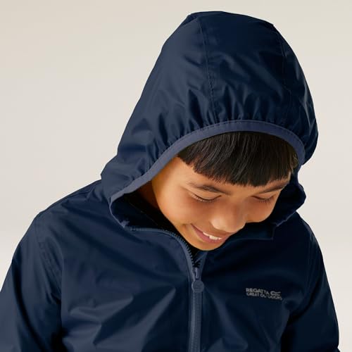Imperméable enfant Regatta Lever II veste shell outdoor légère violette - 6