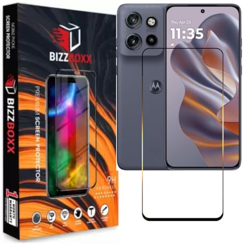 Image of Compatible With Motorola Edge 50 Neo Tempered Glass Screen Protector Guard With Precise Edges - High Definition, Shatterproof, Easy Install, Anti-Fingerprint (Moto Edge 50 Neo) - Pack of 1