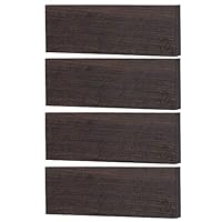 Messergriffschalen 4 Stück MX0126D Ebenholz DIY Messerwaage Ebenholz Musikinstrument Holz Blank Musikinstrumenten Zubehör 120 x 40 x 10 mm