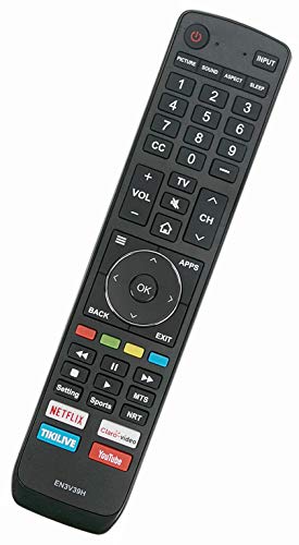 EN3V39H Remote Control Replaced for Hisense TVs