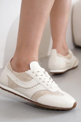 Image of Project Cloud Womens Barefoot Sneakers with Memory Foam & Non Slip (Monica) | Lace Up Shoes for Women - Lightweight Casual Women Footwear Comfortable Fashion Sneakers for Women - Versatile Women Shoes